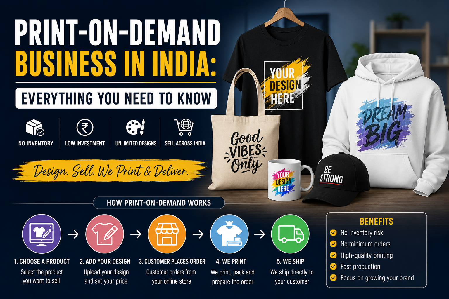 KARDHAR Blog: Print-on-Demand Business in India: Everything You Need to Know (2026 Guide)