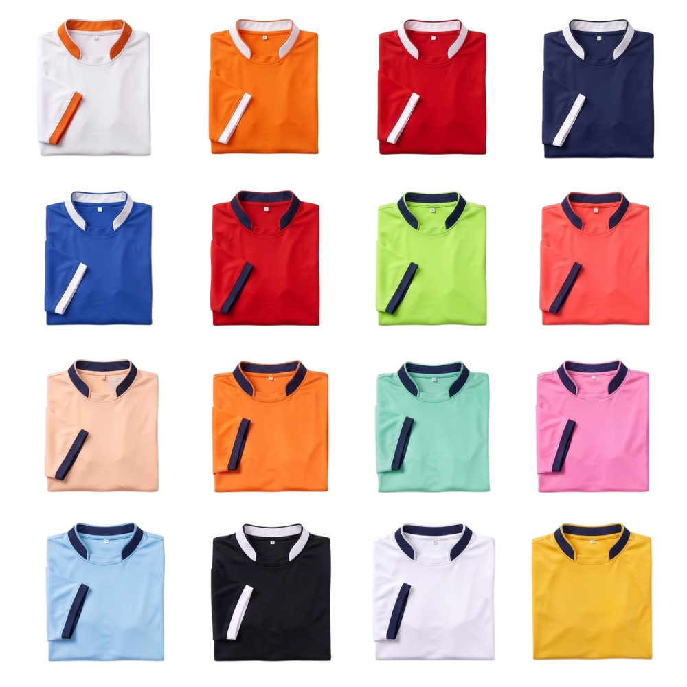 SPORT'S CHINESE COLLAR - DOT NET FABRIC - KARDHAR Custom Apparel