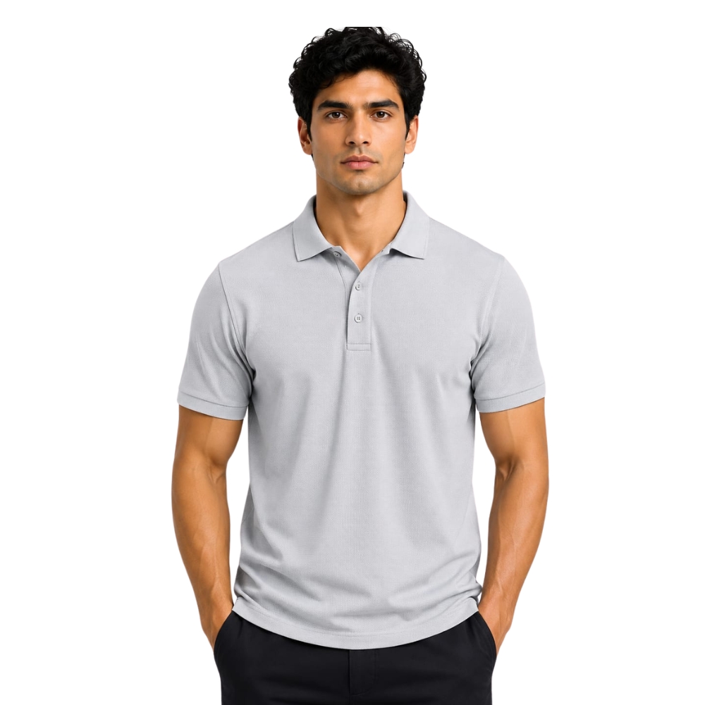 Polo T Shirt - 100% Cotton inside & 100% Polyester outside - SA - KARDHAR Custom Apparel View 4