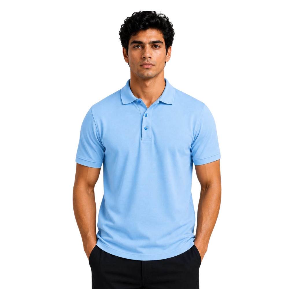 Polo T Shirt - 100% Cotton inside & 100% Polyester outside - SA - KARDHAR Custom Apparel View 8