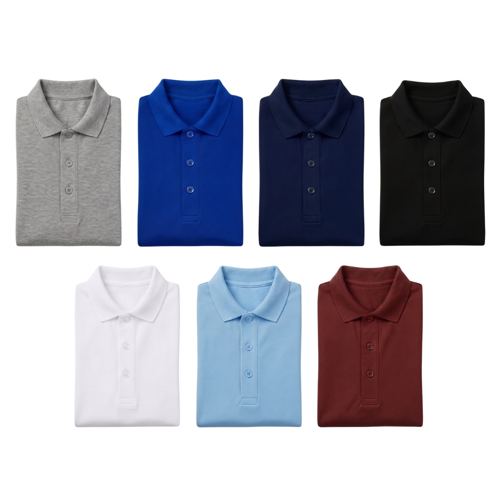 Polo T Shirt - 100% Cotton inside & 100% Polyester outside - SA - KARDHAR Custom Apparel
