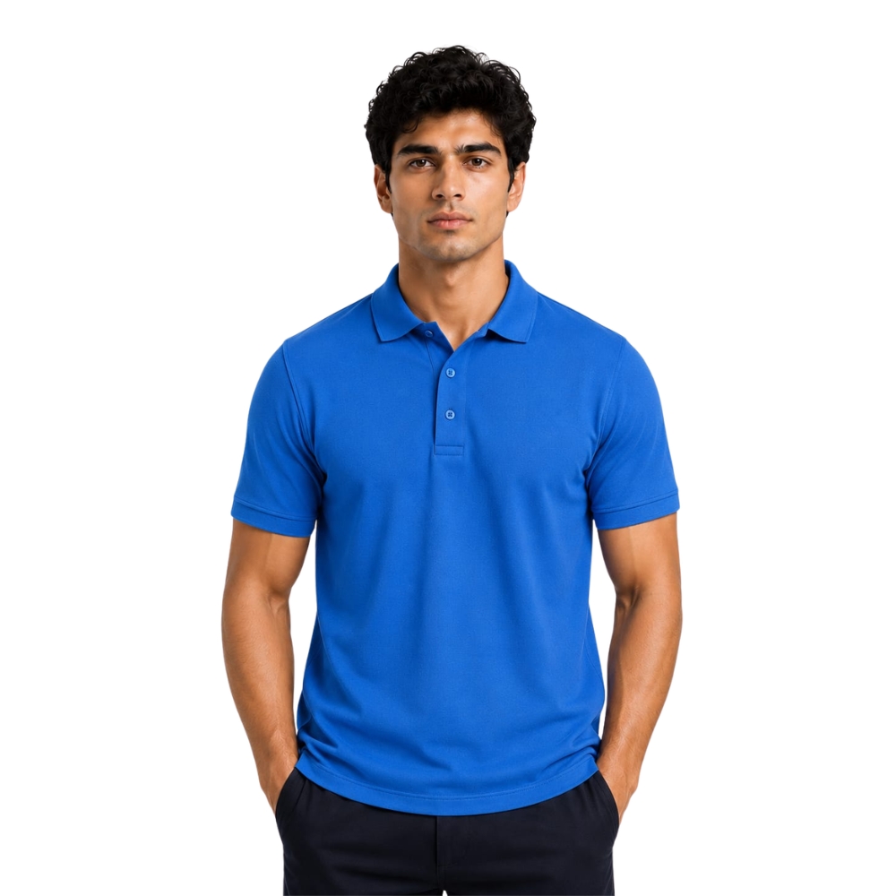 Polo T Shirt - 100% Cotton inside & 100% Polyester outside - SA - KARDHAR Custom Apparel View 2
