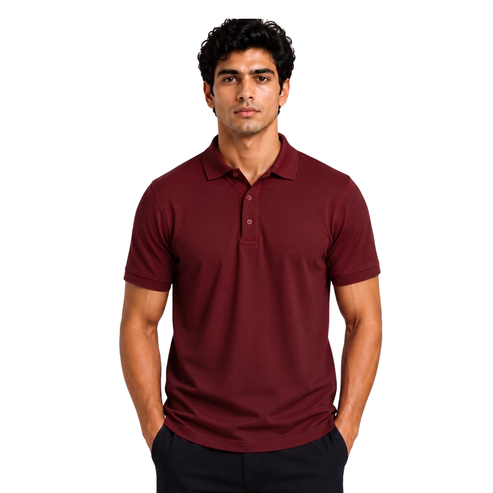 Polo T Shirt - 100% Cotton inside & 100% Polyester outside - SA - KARDHAR Custom Apparel View 3