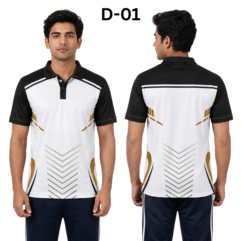 SPORT T SHIRT - DOT NET FABRIC - HALF SLEEVE - KARDHAR Custom Apparel View 2