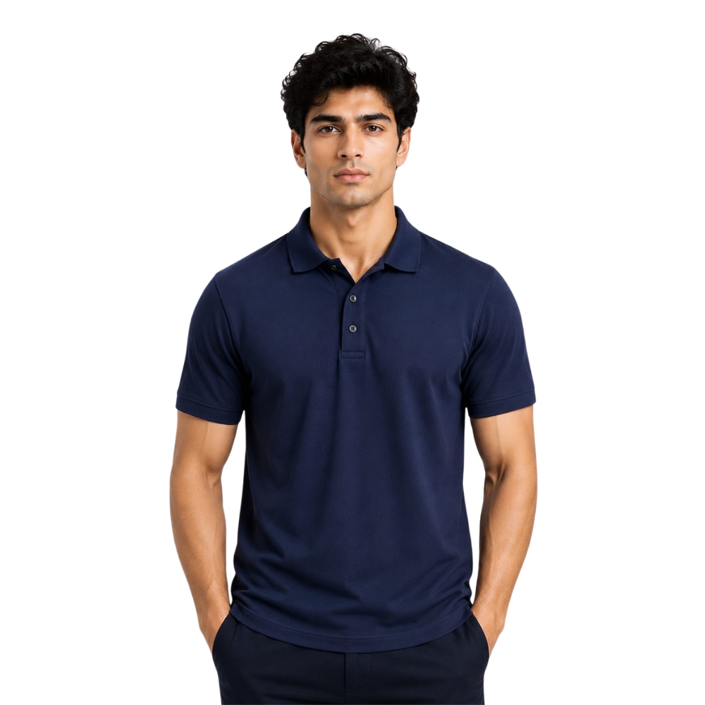 Polo T Shirt - 100% Cotton inside & 100% Polyester outside - SA - KARDHAR Custom Apparel View 5