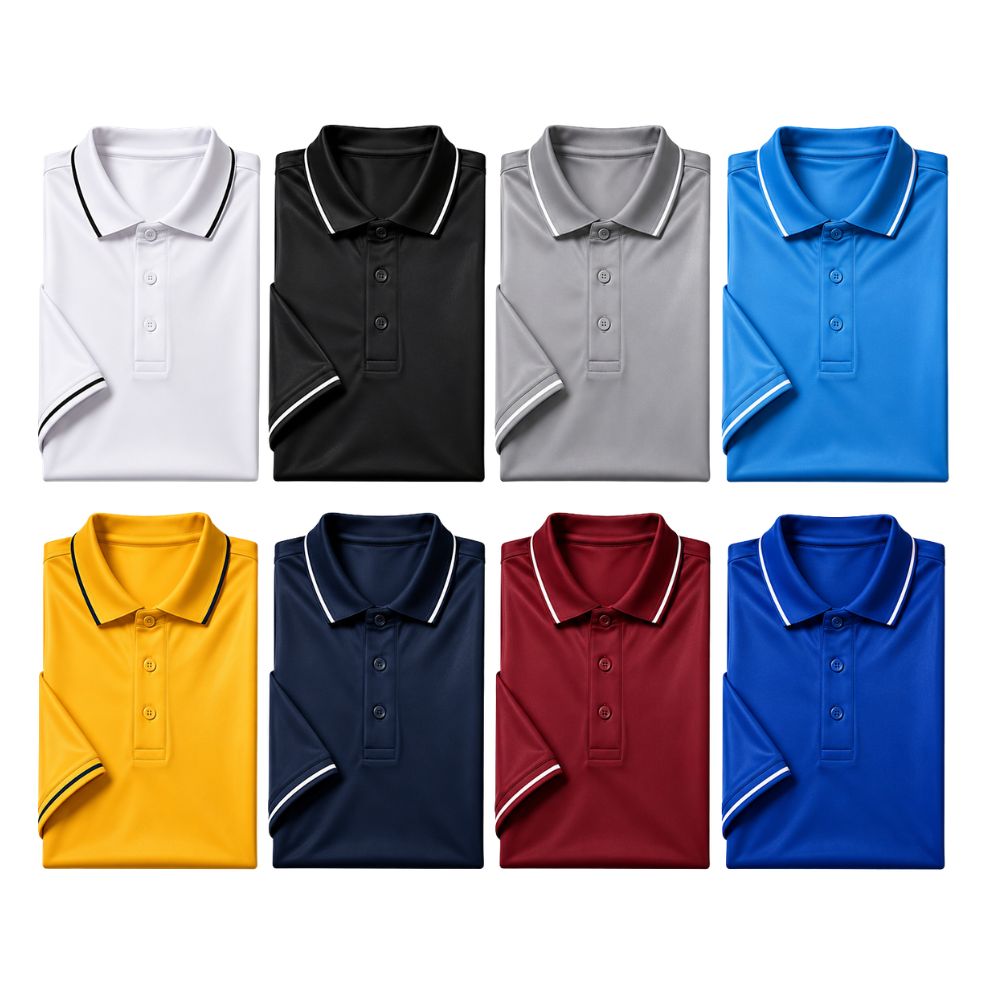 Polo T Shirt- 100% Polyster (Dry Fit)-KC - KARDHAR Custom Apparel