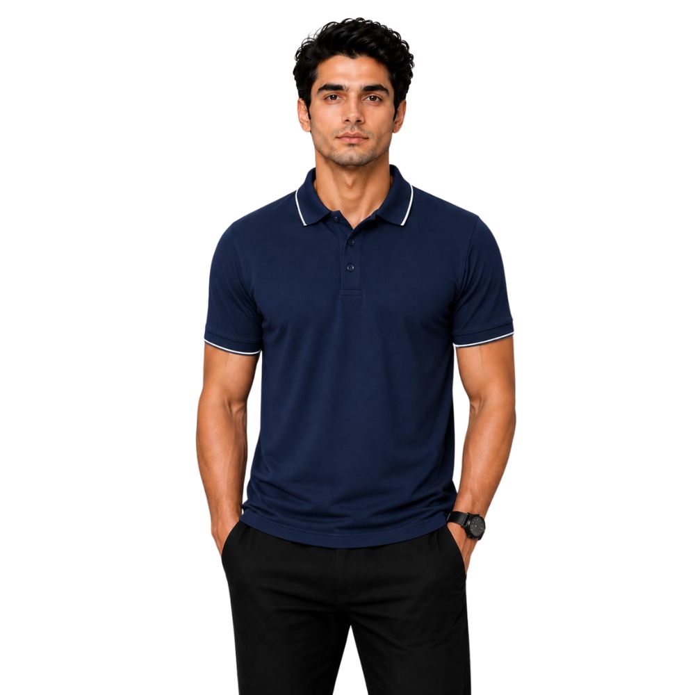 Polo T Shirt- 100% Polyster (Dry Fit)-KC - KARDHAR Custom Apparel View 4