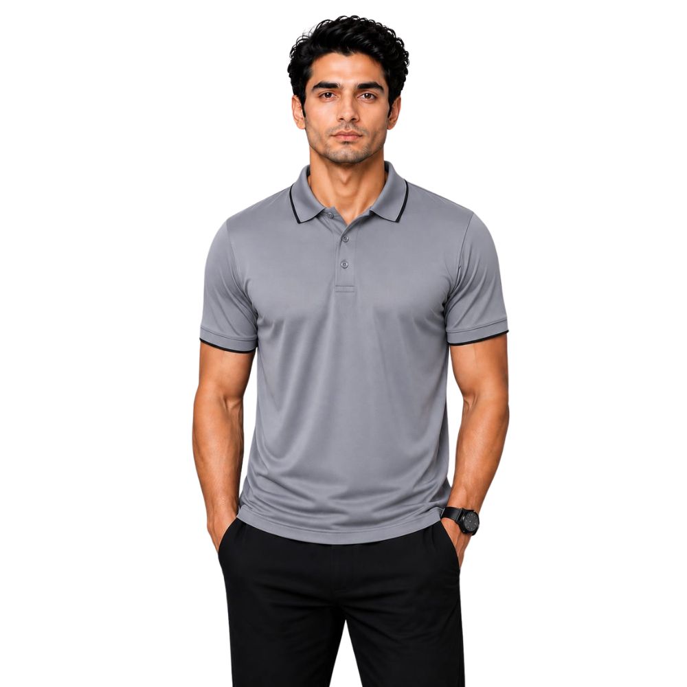 Polo T Shirt- 100% Polyster (Dry Fit)-KC - KARDHAR Custom Apparel View 3