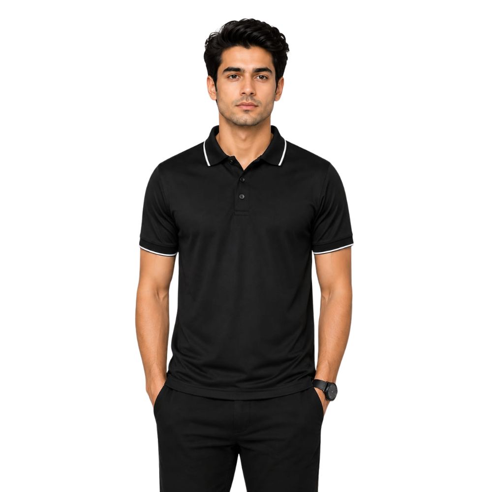 Polo T Shirt- 100% Polyster (Dry Fit)-KC - KARDHAR Custom Apparel View 2