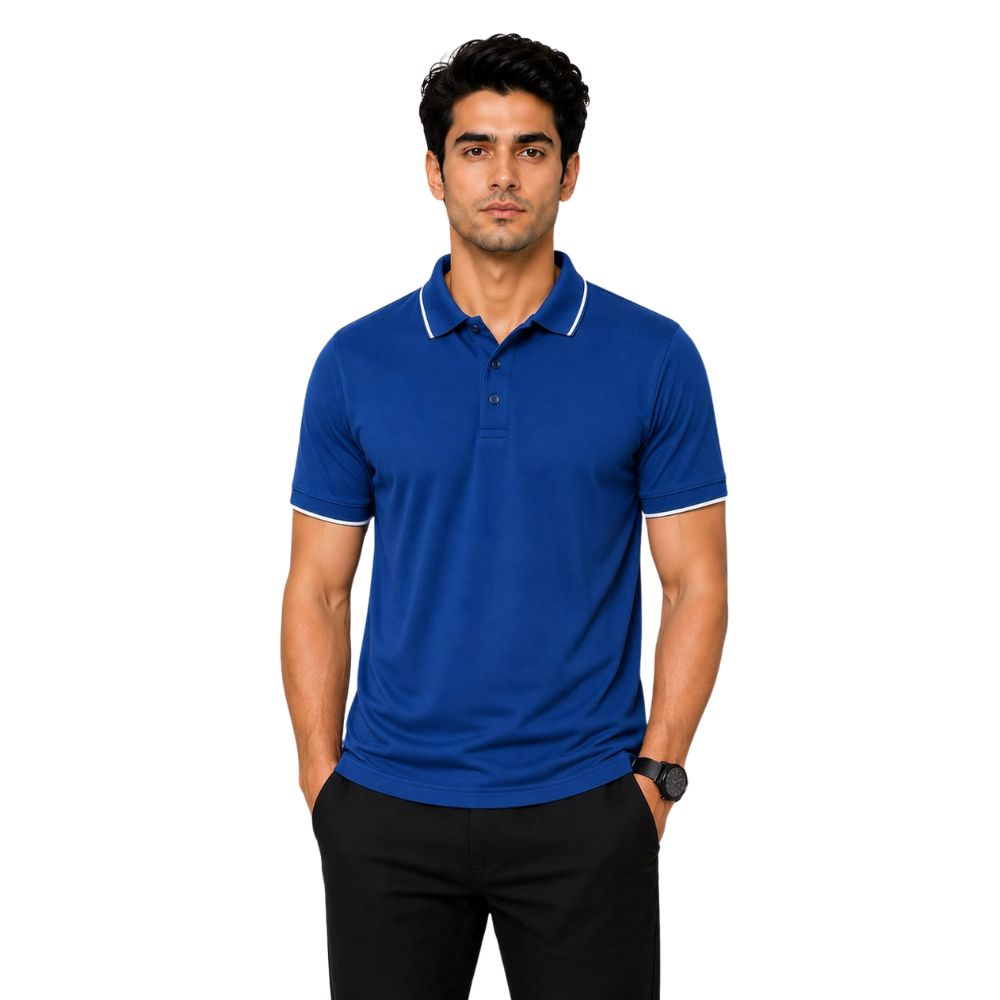 Polo T Shirt- 100% Polyster (Dry Fit)-KC - KARDHAR Custom Apparel View 8