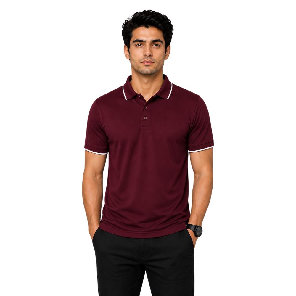 Polo T Shirt- 100% Polyster (Dry Fit)-KC - KARDHAR Custom Apparel View 5