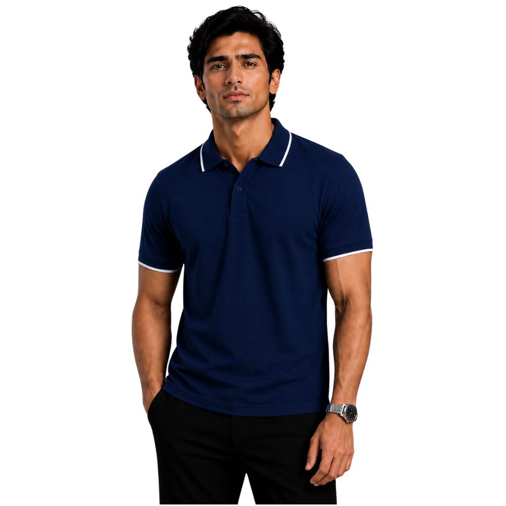 POLO T SHIRT- 100% PREMIUM COTTON-PT - KARDHAR Custom Apparel View 4